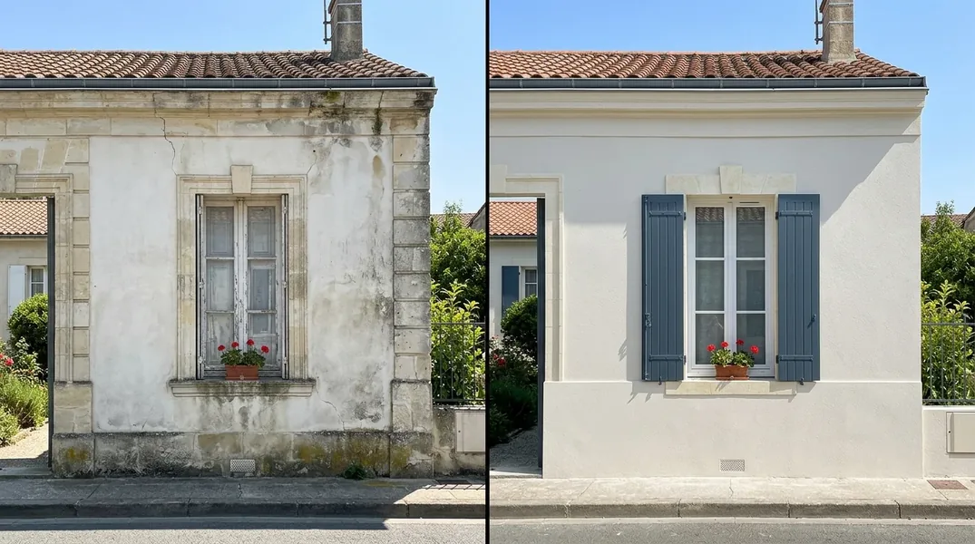 Résultat ravalement de façade à Bordeaux — Ravalement Bordeaux